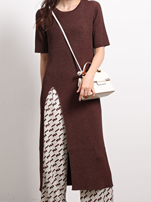 【まだ結婚できない男/8話】吉田羊/着用衣装：ラメニットワンピース