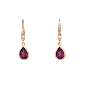 【まだ結婚できない男/7話】吉田羊/着用アクセサリー(ピアス)：K18ピンクゴールド ガーネット・ダイヤモンド ピアス